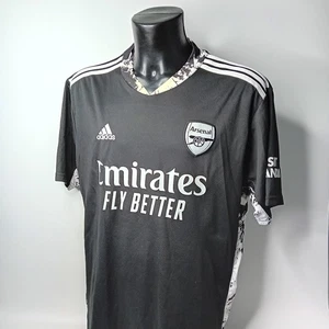 ARSENAL ADIDAS JERSEY 2020 MENS SIZE XXL GOAL KEEPER SHORT SLEEVE SHIRT - RARE - Picture 1 of 13
