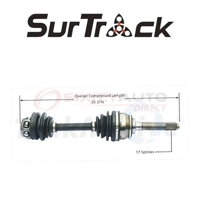 SurTrack CV Axle Shaft for 2000-2002 Mercedes-Benz E430 4.3L V8 - Constant bh Foto 1 de 4