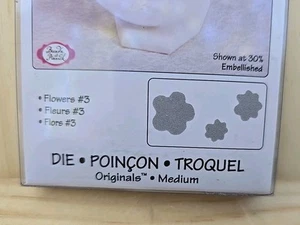 Ultra Rare 2010 Sizzix Originals Die Flowers #3 #657010 RETIRED - Picture 1 of 6