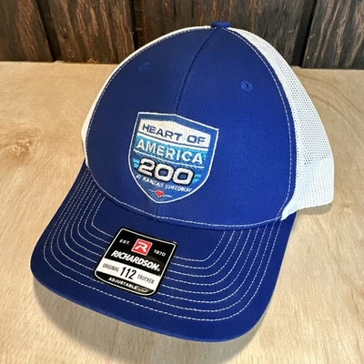 Heart of America 200 Kansas Speedway Sombrero Gorra Trucker NASCAR Race Richardson 112 Foto 1 de 4