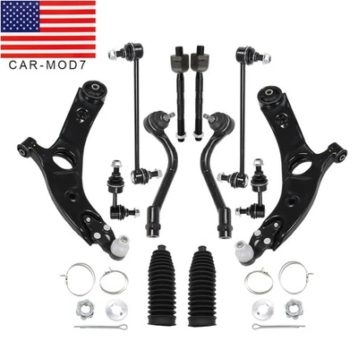 For 2012-2015 Kia Optima Hyundai Sonata Front Lower Control Arm Tie Rod Sway Bar - Image 1 of 4