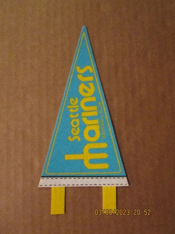 MLB Seattle Mariners Vintage Circa 1970's Team Logo Mini Baseball Pennant Cover
