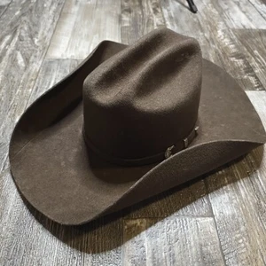 Ariat “Added Money” 2X Premium Brown Wool Western Cowboy Hat See Photo For Size - Picture 1 of 9