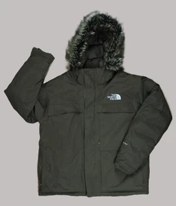 The North Face Hyvent Down Filled Parka Jacket Fur Hood Mens Large Padded Winter - Picture 1 of 23