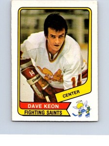 VINTAGE HOCKEY CARD O-PEE-CHEE 1976 WHA MINNESOTA FIGHTING SAINTS DAVE KEON #102