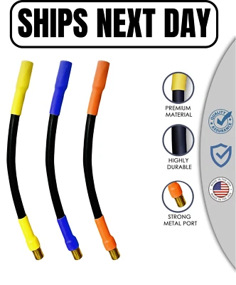 6.5MM Male To 6.5MM Female 4 Inch ESC Extension Adapter 10AWG 200C Flexible Wire - Image 1 of 4