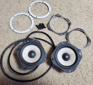 2x Vifa 3.5" inch speakers 8ohm 8Ω tgsfd-10-08 denmark 12122006 & rings bezels - Picture 1 of 9