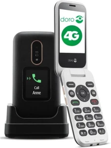 Teléfono Móvil Doro 6880 4G Desbloqueado Abatible para Personas Mayores Pantalla Externa Negro - Imagen 1 de 3