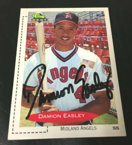 DAMION EASLEY AUTOGRAPH 1991 CLASSIC BEST  AUTOGRAPHED CARD #121 MIDLAND ANGELS - Picture 1 of 2