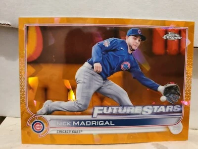 Nick Madrigal 2022 Topps Chrome Sapphire #466 Orange Refractor /25 Future Stars - Image 1 of 2
