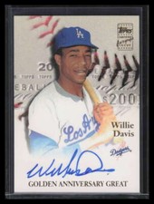2001 Topps Golden Anniversary Autographs GGAWD Willie Davis Auto