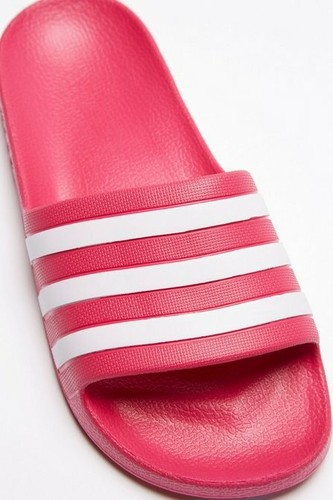 ADIDAS ADILETTE SCIVOLI SLIDERS UNISEX AQUA ROSA E BIANCO TAGLIA 5 NUOVI CON SCATOLA