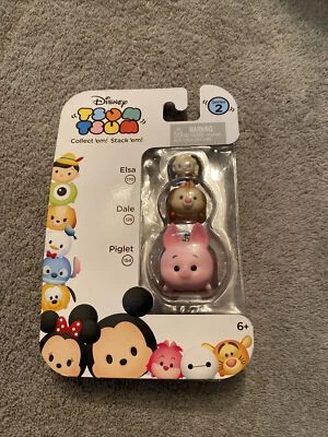 SUPER RARE Small Alice Dale Piglet DISNEY 3 TSUM TSUM STACKER VINYL Series 2 - Image 1 of 3
