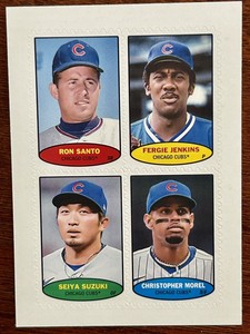 2023 Topps Heritage 1974 Baseball Stamps Cubs Santo Suzuki Morel RC #74BS 9-12