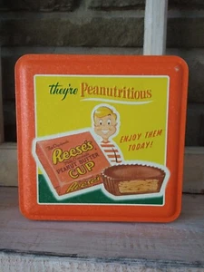 Reese's Erdnussbutter Tasse leer Retro Blechdose 1997 Hershey's Millennium #3 - Bild 1 von 11