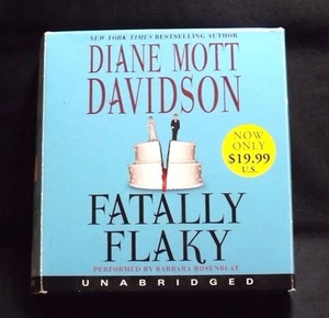 FATALLY FLAKY CD AUDIO BOOK DIANE MOTT DAVIDSON 2009 UNABRIDGE - Picture 1 of 5
