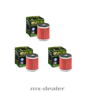 Set Filtro Olio HF140 Hiflo 3x Yamaha YZF WRF 250 450 YFZ YFM Raptor - Foto 1 di 4