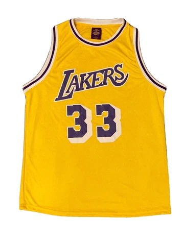 2022 Kareem Abdul Jabbar #33 Los Angeles Lakers Gold Promotional Jersey - XL Cover