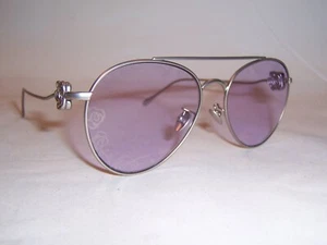 NUEVAS GAFAS DE SOL GIORGIO ARMANI AR 6167 3045Z9 PLATA/VIOLETA TAMPO FLOR 57 MM - Imagen 1 de 7