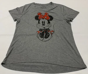Disney Womens Grey Minnie Mouse XL Tshirt CL000 - Picture 1 of 5