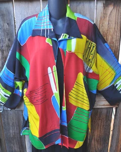 DILEMMA HAND PAINTED FAMOUS ARTIST INSPIRED SILK ART TO WEAR TIE JACKET,OS! - Picture 1 of 4