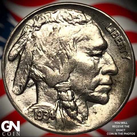 1934 P Buffalo Nickel  Q1250 Cover