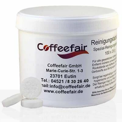 Coffeefair Reinigungstabletten 100 x 3,6g Reinigungs-Tabs