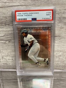 1995 Topps Embossed #100 Frank Thomas PSA 9