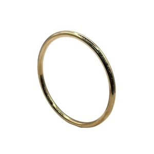 9ct 9k Yellow Gold Round Plain Golf Tube Bangle 64mm x 4mm 12.07 Grams. New - Picture 1 of 8