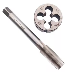 US Stock HSS M11 x 1.5mm Tap & M11 x 1.5mm Die Metric Thread Right Hand M933 - Picture 1 of 3