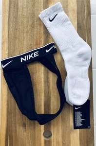 Nike Everyday schwarz Jockstrap Jock Socken Set Unterwäsche Medium 2 Paar Herren Interesse - Bild 1 von 7
