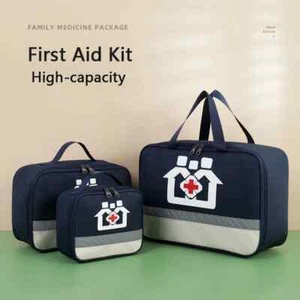 Travel Portable First Aid Kit Outdoor Camping Pill Pouch Medicine Storage Bag US - Picture 1 of 31