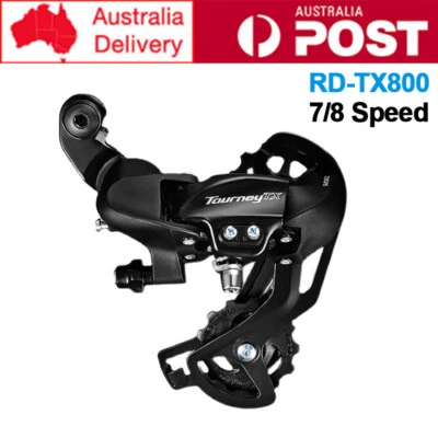 Shimano Tourney RD-TX800 7/8 Speed MTB Mountain Bike Rear Derailleur black - Image 1 of 4