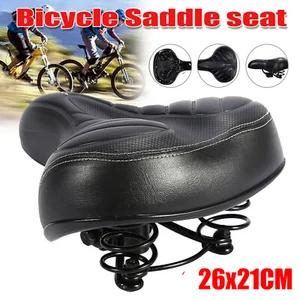 Wide Bum Soft Gel Cruiser Bike Saddle Bicycle Seat Comfort Air Cushion Pad - Picture 1 of 9