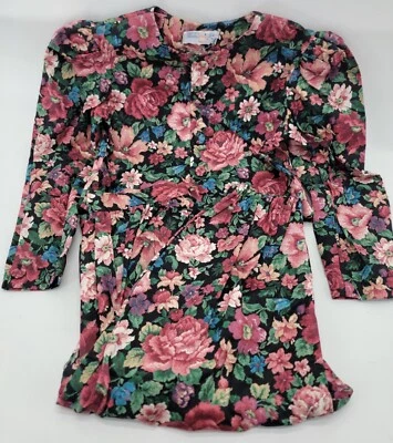 Vintage Made With Tender Loving Care by OMI Floral Top & Pants Set Size 10 Kids - Image 1 of 4