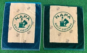 Napa Golf Course Golf Bag & Hand Towel Set Lot of 2 Used Golf Towels - Picture 1 of 9