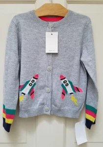 New Mini Boden Rocket Cardigan Sweater Girls Size 2 3Y (27286) - Picture 1 of 5