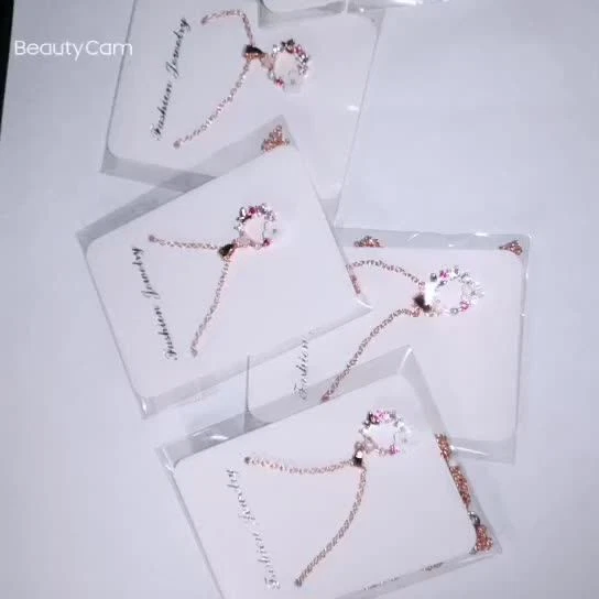 Collar Colgante Guirnalda - Creativo Mariposa Flores Circón Cristal Perla Concha Foto 1 de 4