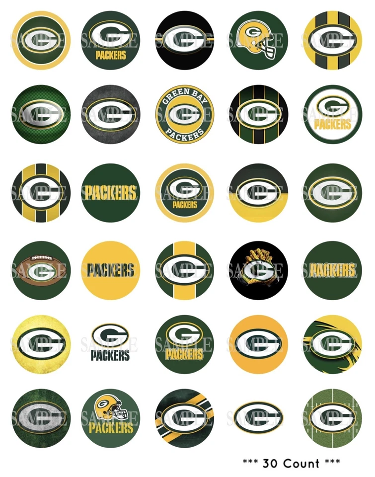 30 imágenes precortadas de tapa de botella de 1 pulgada de equipos de fútbol americano de la NFL (22 opciones) Foto 1 de 1