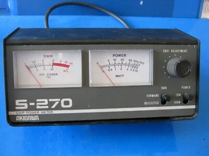 AKIGAWA S270 SWR POWER METER - Foto 1 di 2