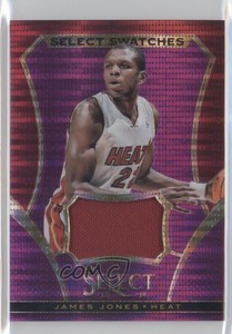 2013-14 Panini Select Select Swatches Purple Prizm /99 James Jones #2