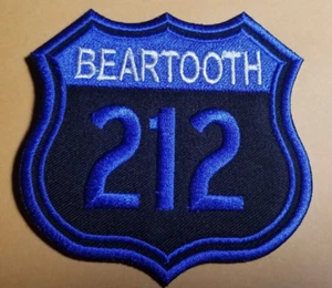 Parche bordado Beartooth Hwy y US-212 en Montana aprox 3X3" - Imagen 1 de 2