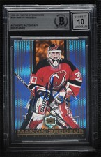 1998 Pacific Dynagon Ice Martin Brodeur #108 BAS Certified BGS Encased Auto HOF