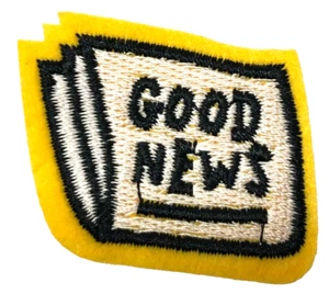 Patch Sew On Iron On Embroidered Clothing Hats Jackets Coat News Paper New A300 - Picture 1 of 3