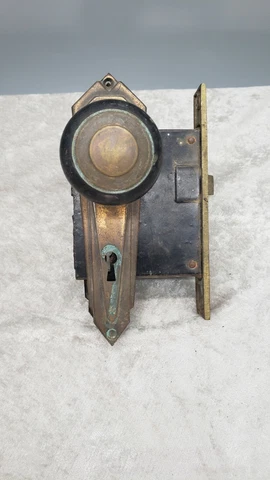 Antique Art Deco Door Latch And Assembly B1222 Cover