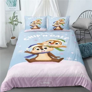 Juegos de ropa de cama funda de almohada funda nórdica e invierno con impresión 3D de ardillas e invierno - Imagen 1 de 5