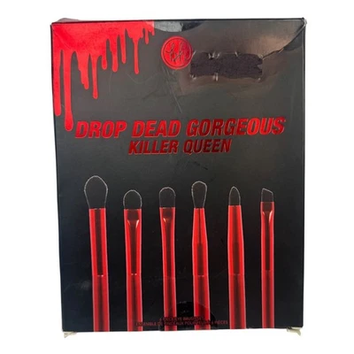BH Drop Dead Gorgeous Killer Queen Brush Set Bag Cosmetics Makeup Red Black Vamp - Image 1 of 4