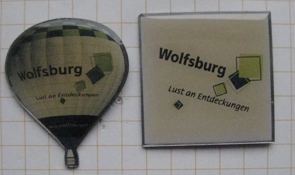 2 AUGSBURG LUST AN ENTDECKUNGEN / DEUTSCHLAND ..... Städte / Ballon- Pins (Ka1) - Bild 1 von 1