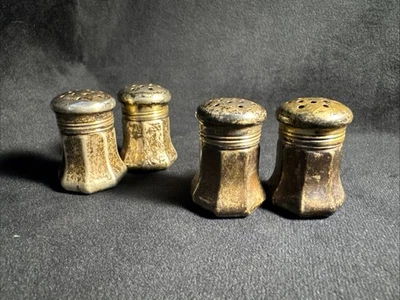 Vintage Cartier Sterling Silver Salt & Pepper W Set Of 4 (Two Pairs) - Image 1 of 4
