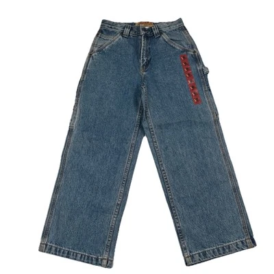 Old Navy Painter’s Jeans Youth Boys Size 8 (24x22) Regular Blue Carpenter Pants - Image 1 of 4